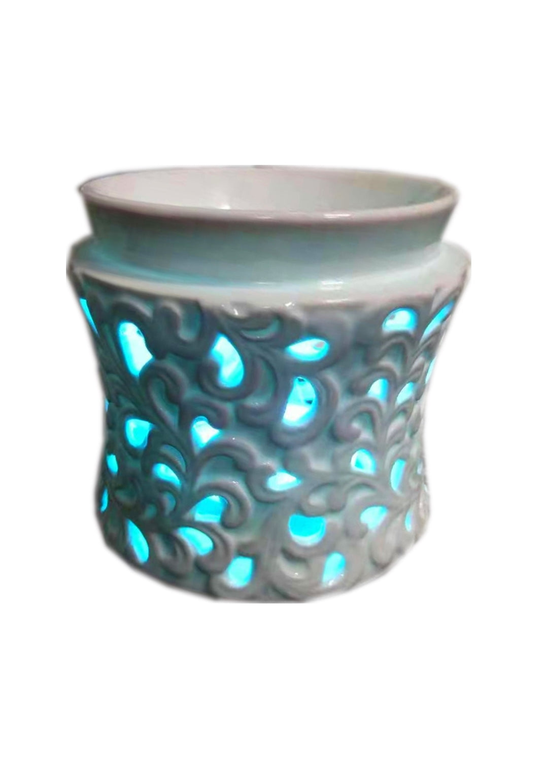 11.5 x 11 cm LED Oil Burner Wax Burner - Classic Flower B02812