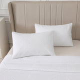 Home Fashion Geometry 3 PCS Soft Premium Bed Embossed Coverlet