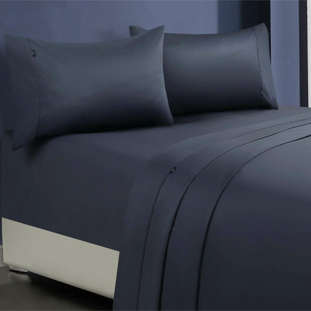 1000TC 100% Premium Egyptian Cotton Sheet Sets Fitted Flat Sheet Pillowcases All Size