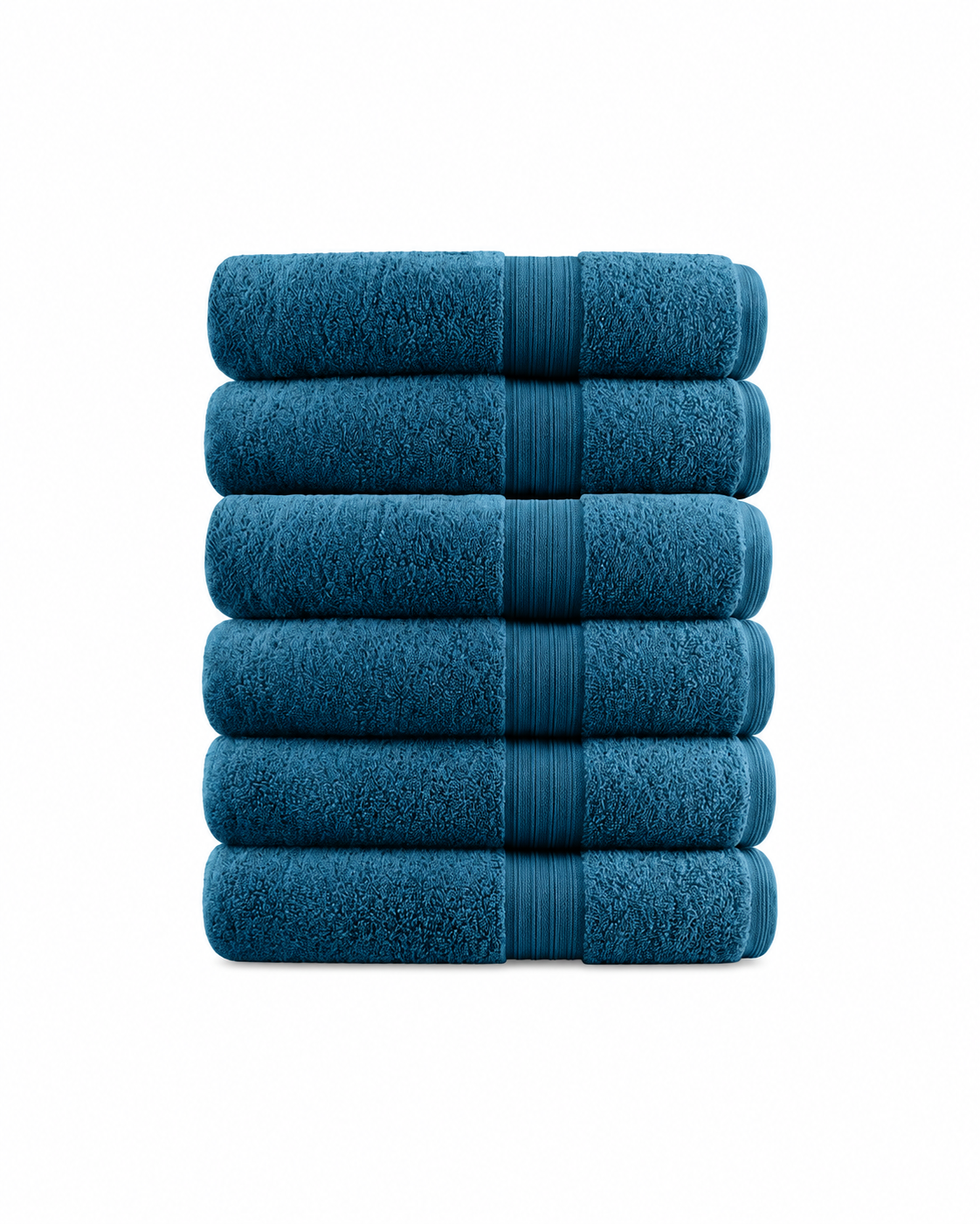 Softouch 6 Piece Ultra Light 500GSM Soft Cotton Face Washers in Teal