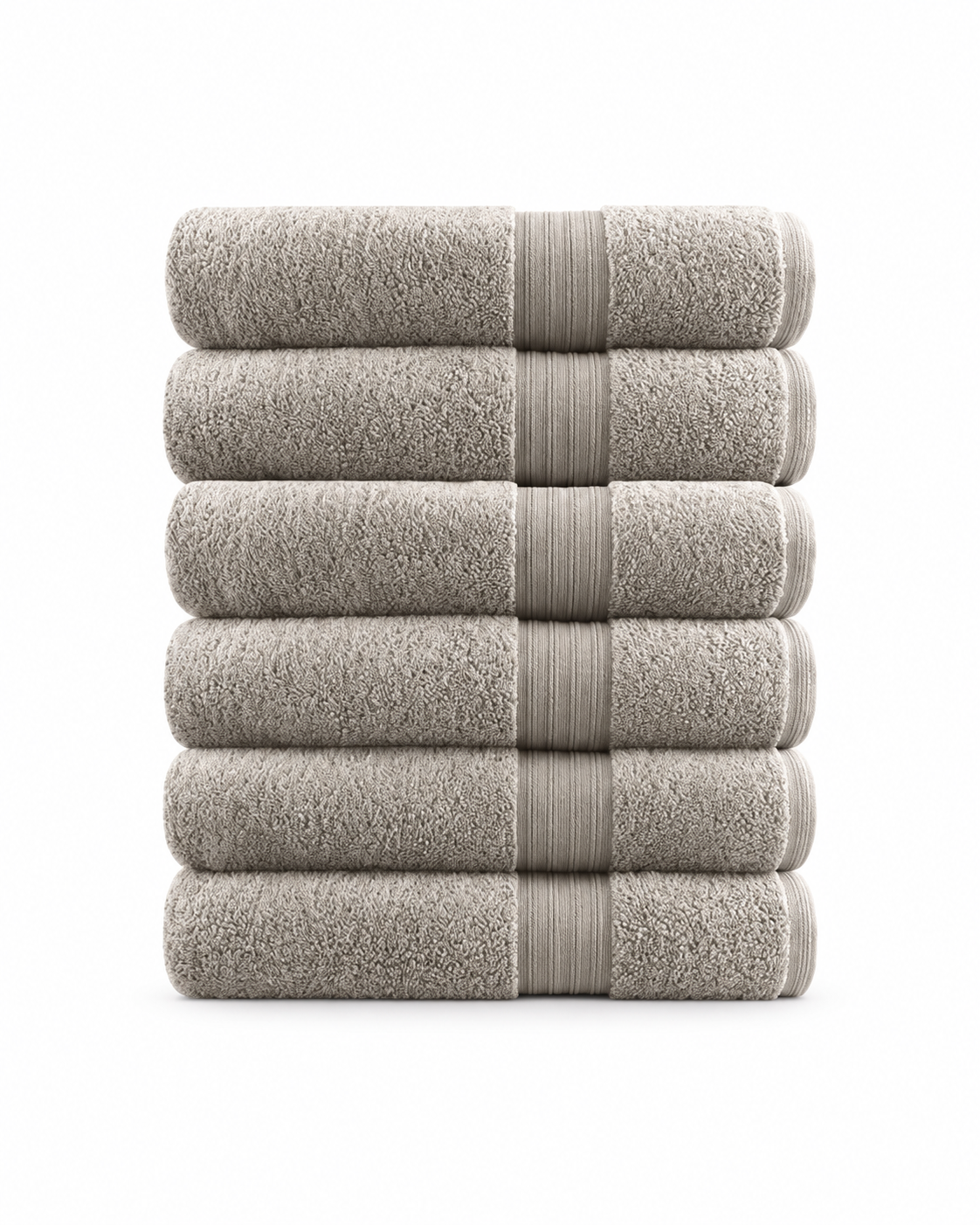 Softouch 6 Piece Ultra Light 500GSM Soft Cotton Face Washers in Beige