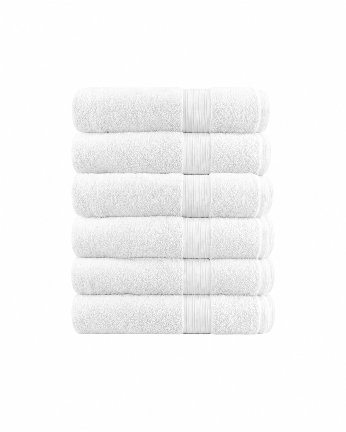 Softouch 4 PCS Ultra Light Quick Dry Premium Cotton Bath Towel Set 500GSM White