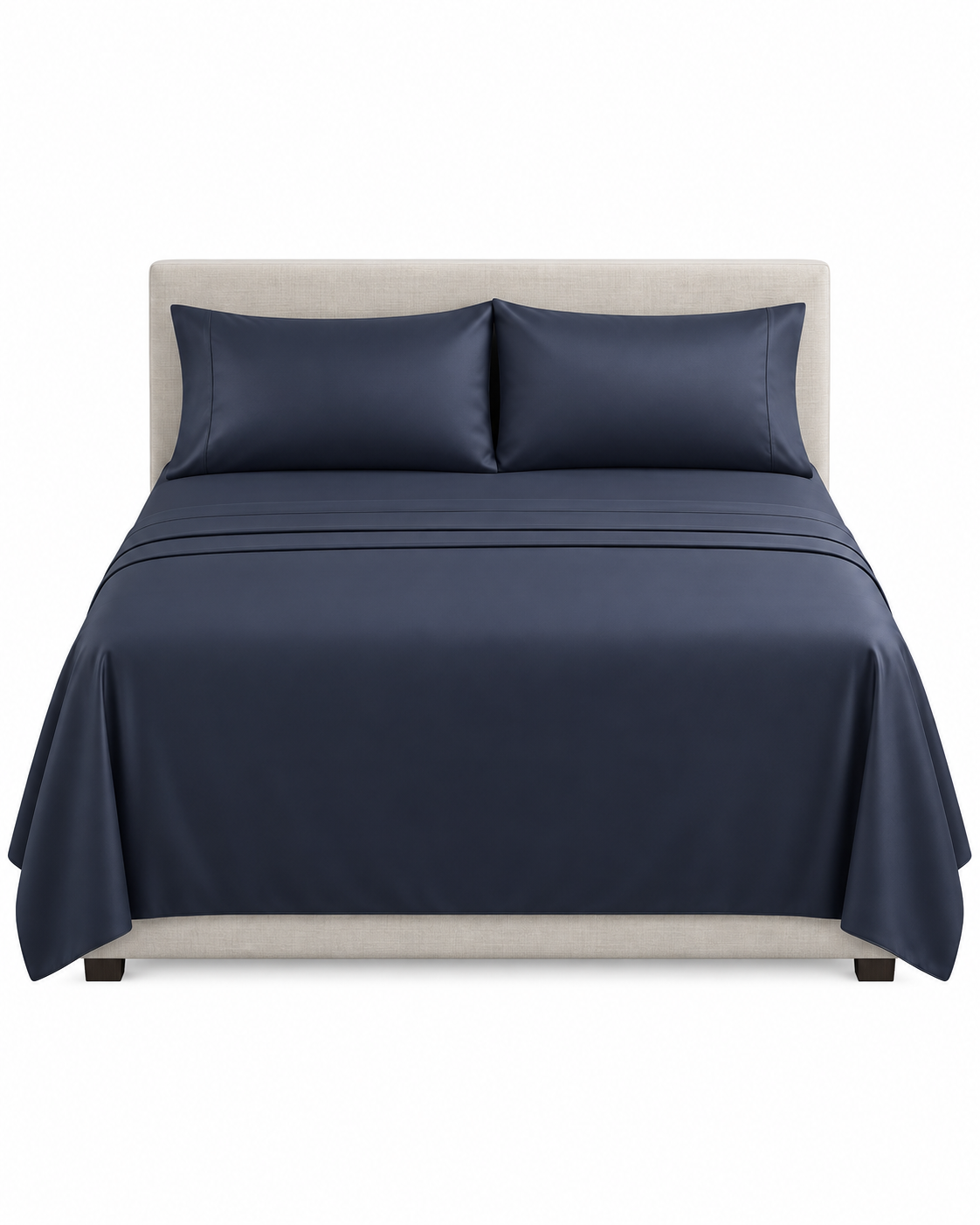 1000TC 100% Premium Egyptian Cotton Sheet Sets Fitted Flat Sheet Pillowcases All Size Charcoal