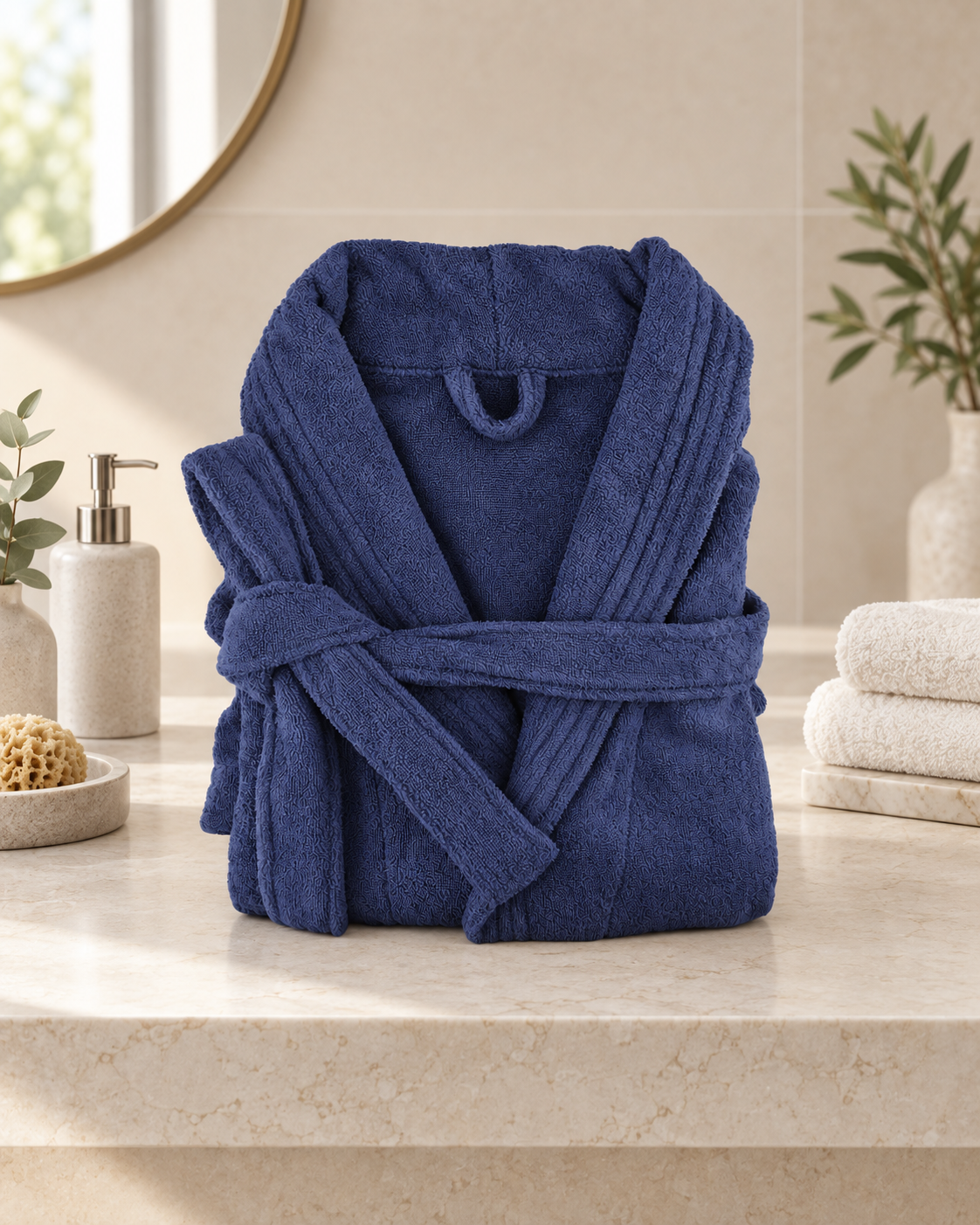 Small/Medium Egyptian Cotton Terry Toweling Bathrobe