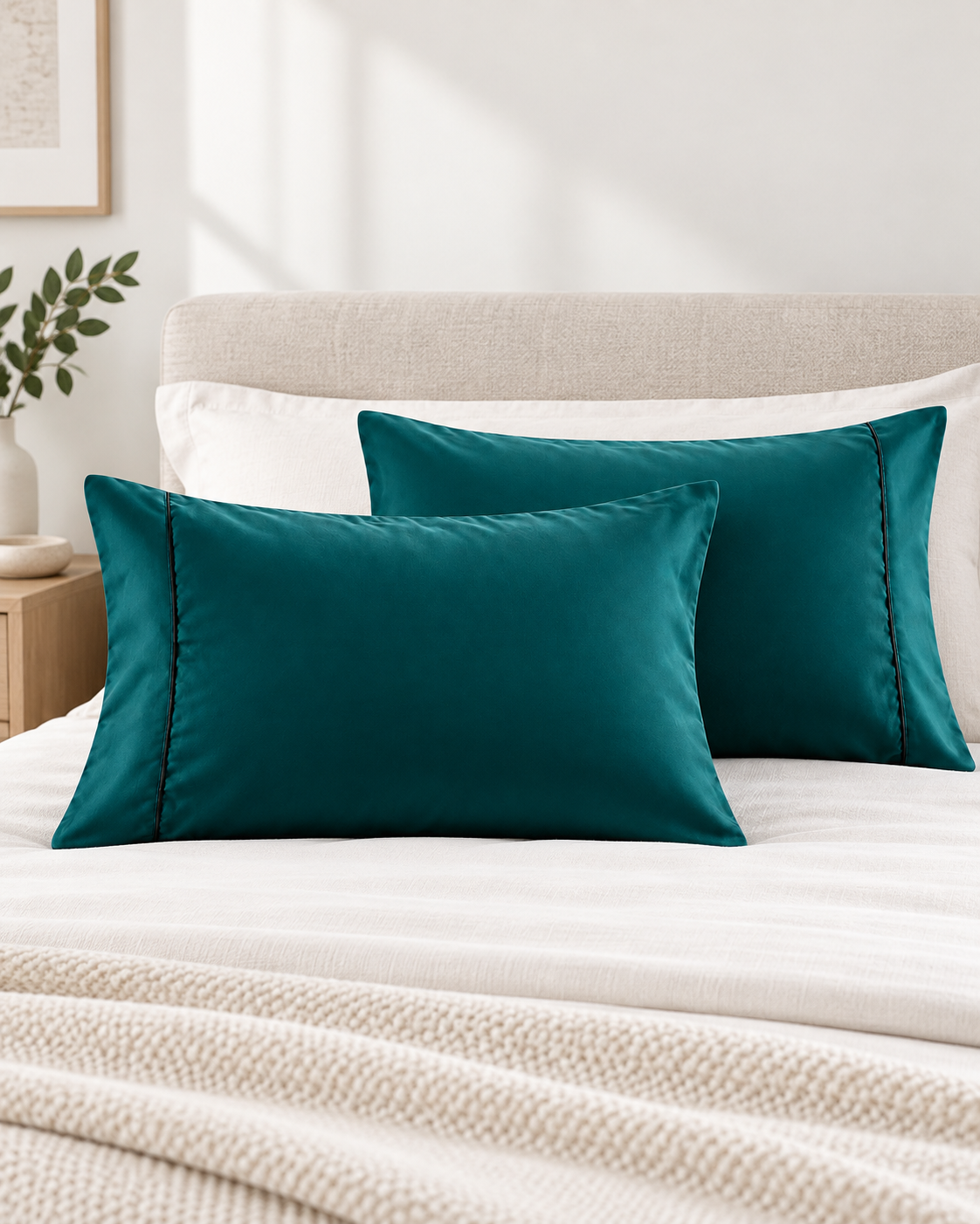 400 Thread Count Bamboo Cotton Twin Pack Pillowcase