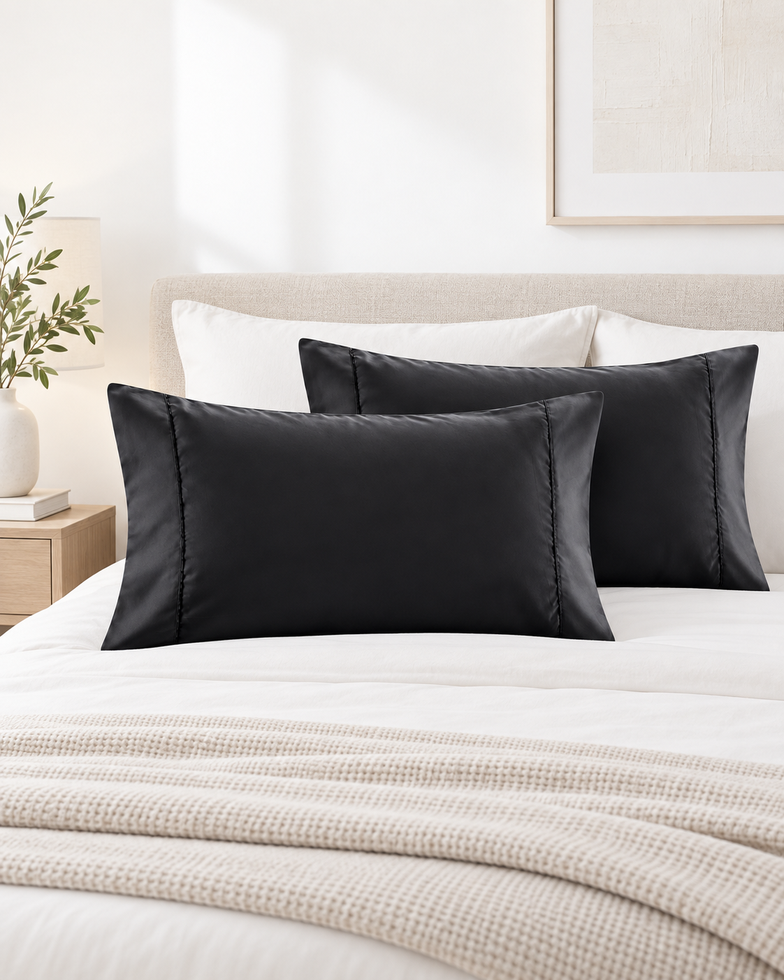 400 Thread Count Bamboo Cotton Twin Pack Pillowcase