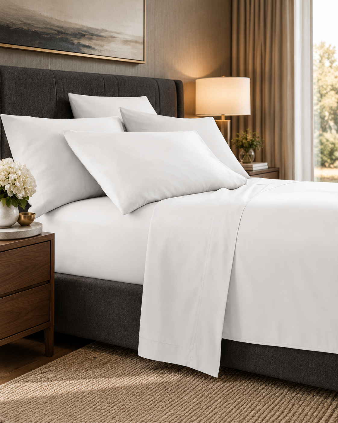 Belisma Ultra Soft Microfibre Sheet Sets Wrinkle Free All Size White