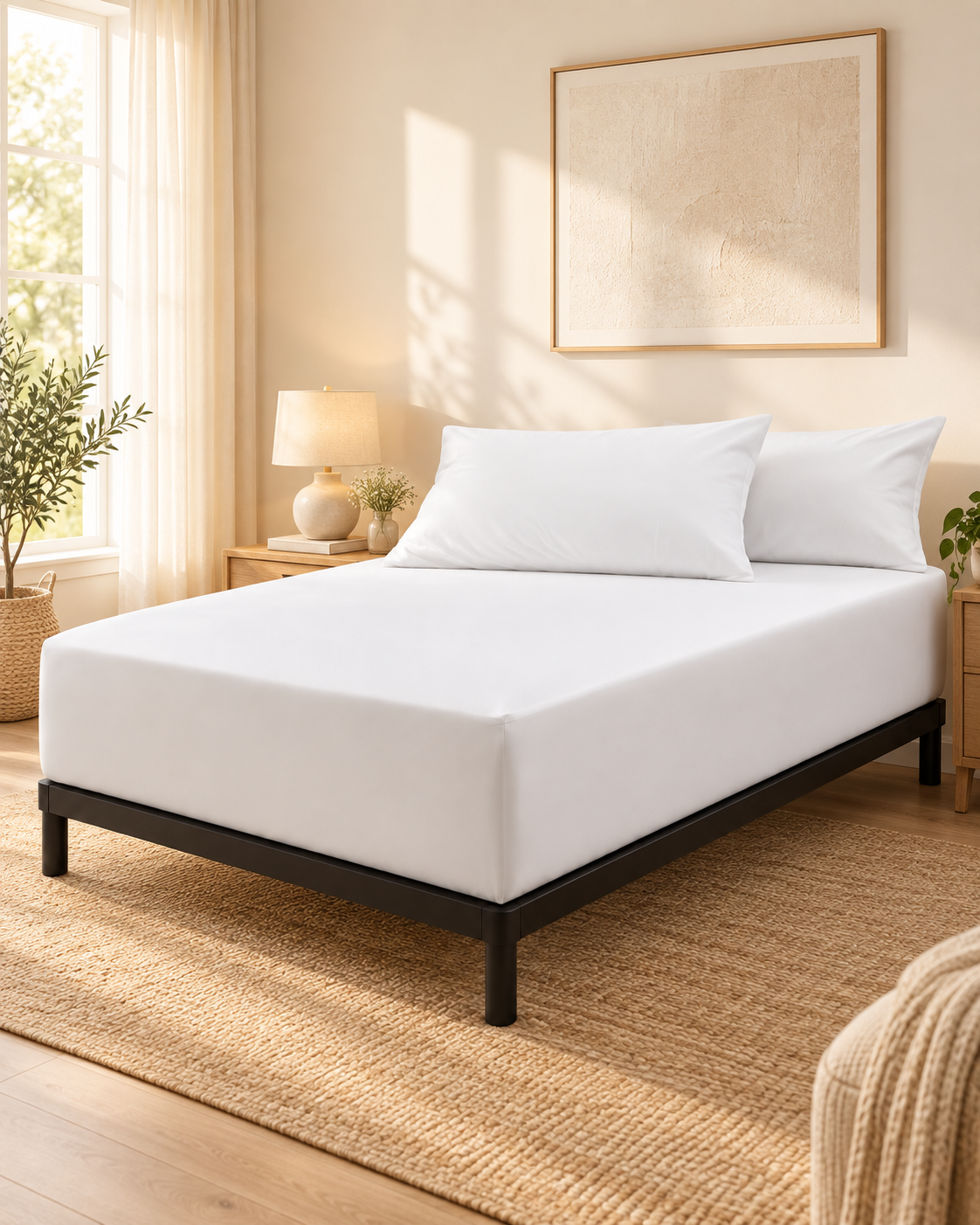 Coral Fleece Waterproof Fitted Mattress Protector