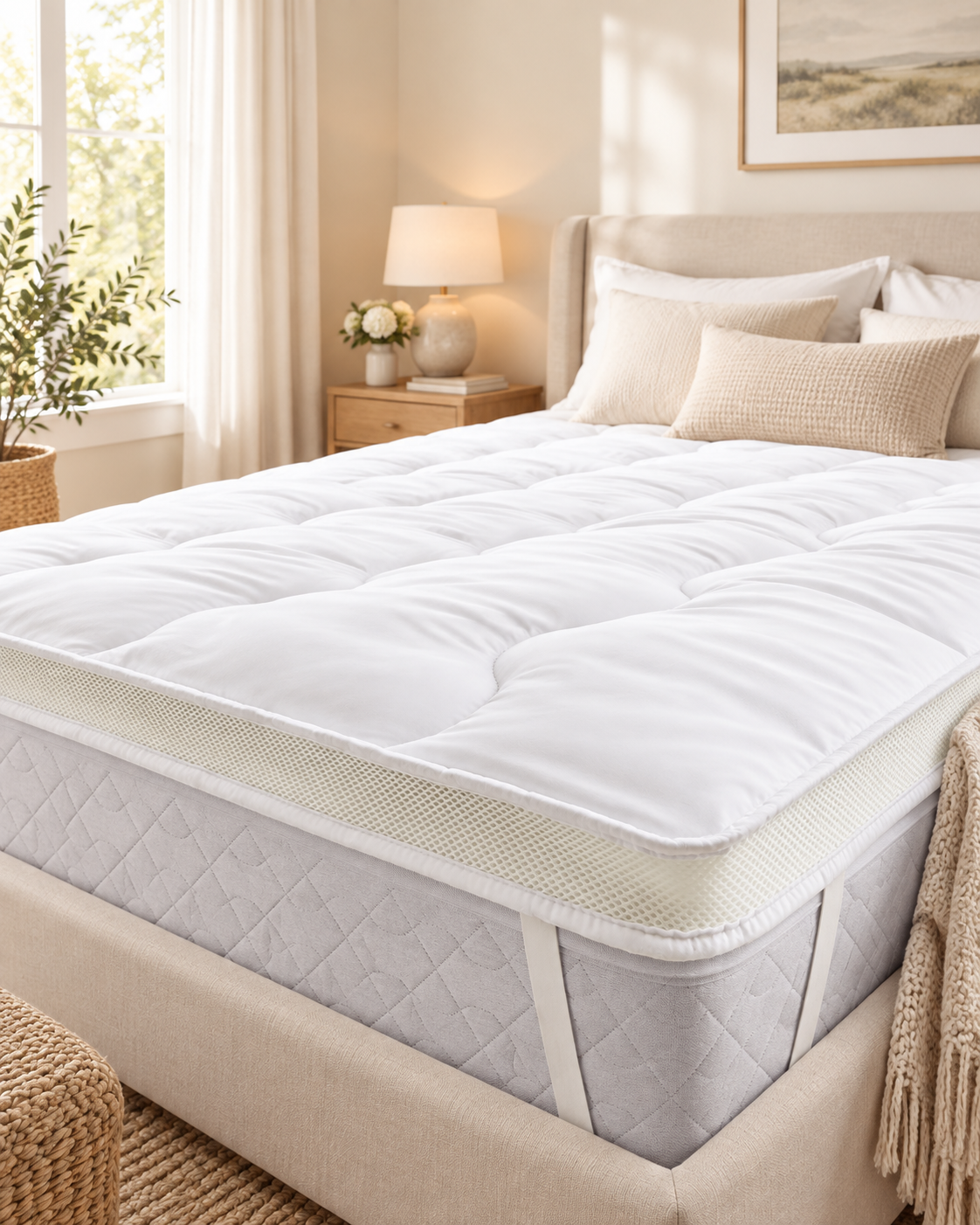 airmax bamboo mattress topper 1000gsm king