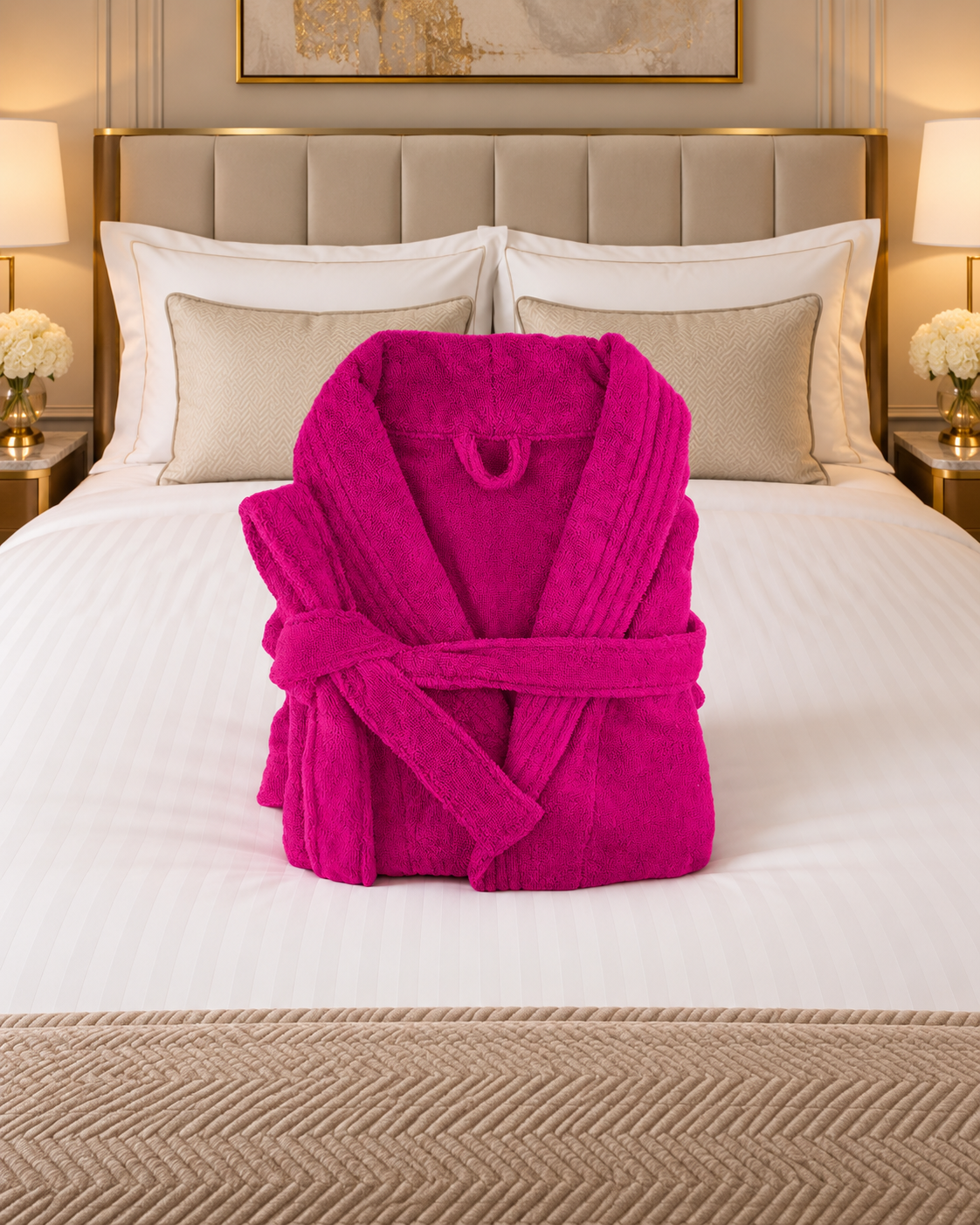 Small/Medium Egyptian Cotton Terry Toweling Bathrobe