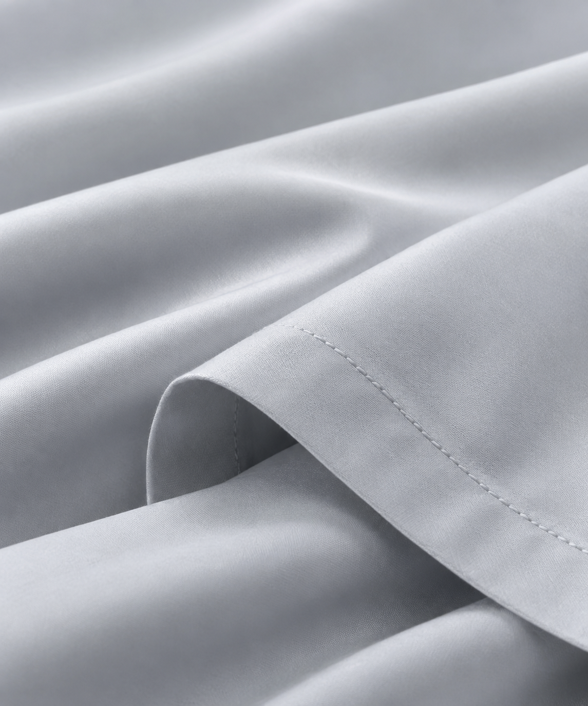 1000TC 100% Premium Egyptian Cotton Sheet Sets Fitted Flat Sheet Pillowcases All Size Silver
