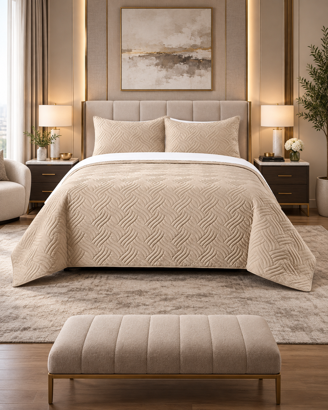 3D SUPERSONIC EMBOSSED COMFORTER SET