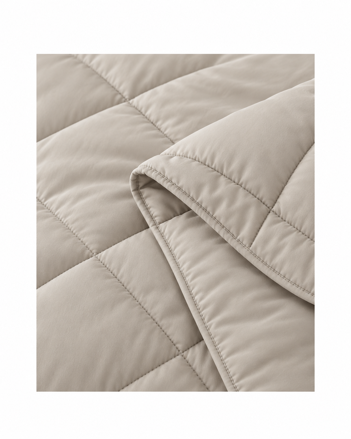 Solid Bedding Comforters, Down Alternative Bamboo Comforter Quilt Blanket Warm Taupe