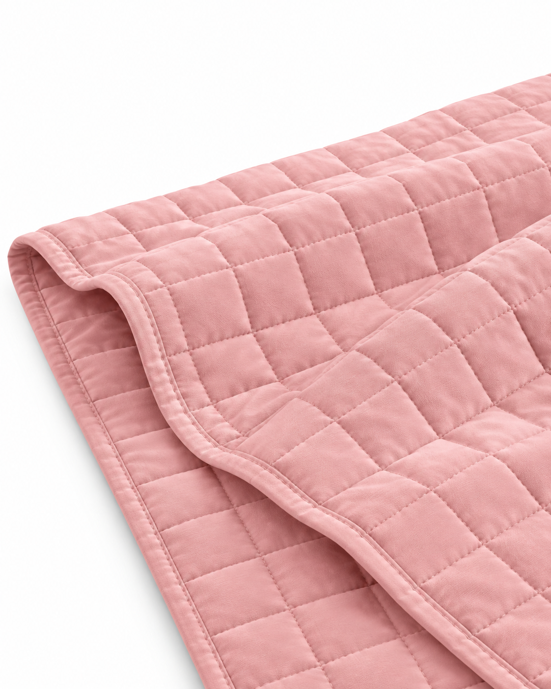 7 Piece Vintage Stone Wash Comforter/Bedspread/Coverlet Set Pink
