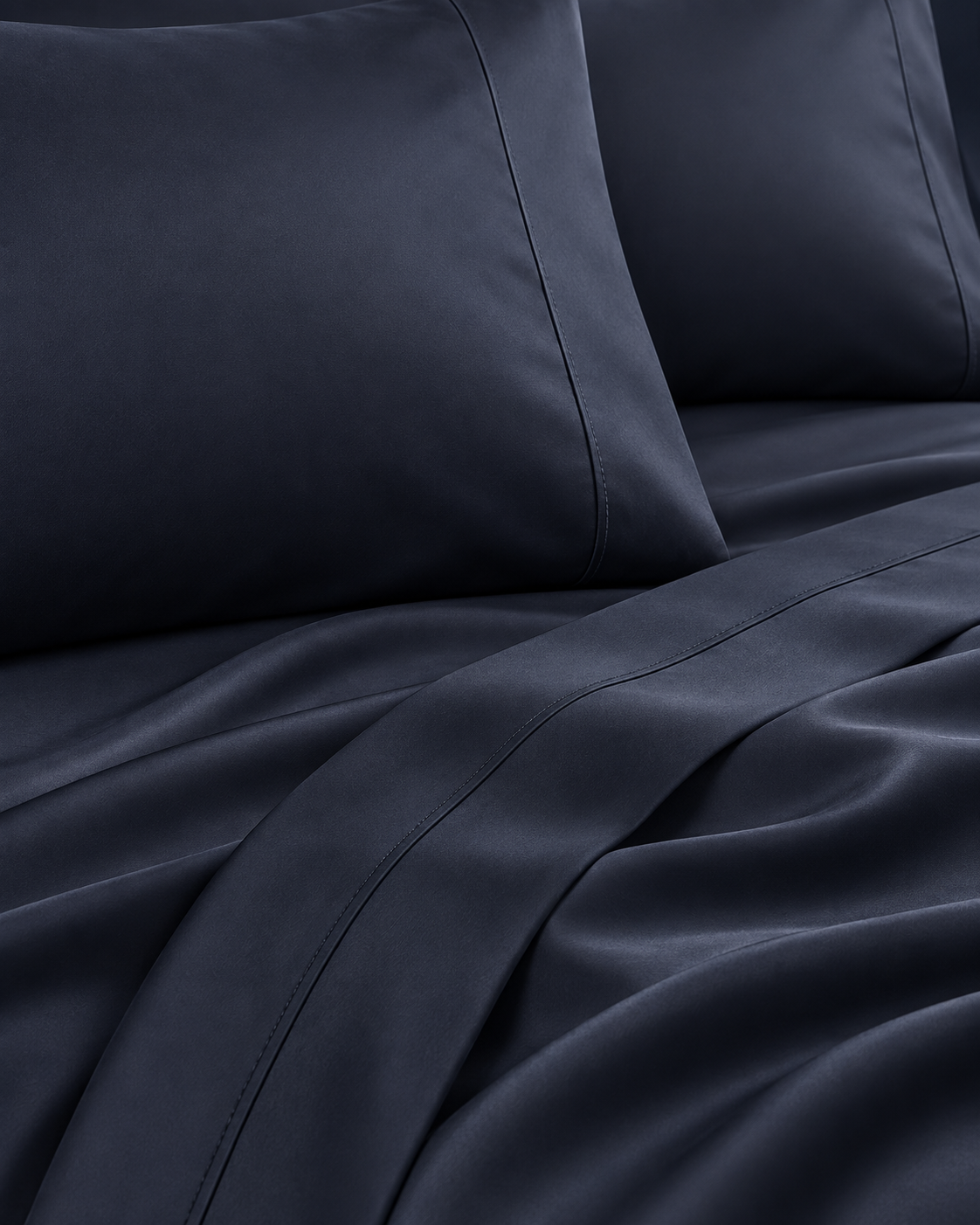 1000TC 100% Premium Egyptian Cotton Sheet Sets Fitted Flat Sheet Pillowcases All Size Charcoal