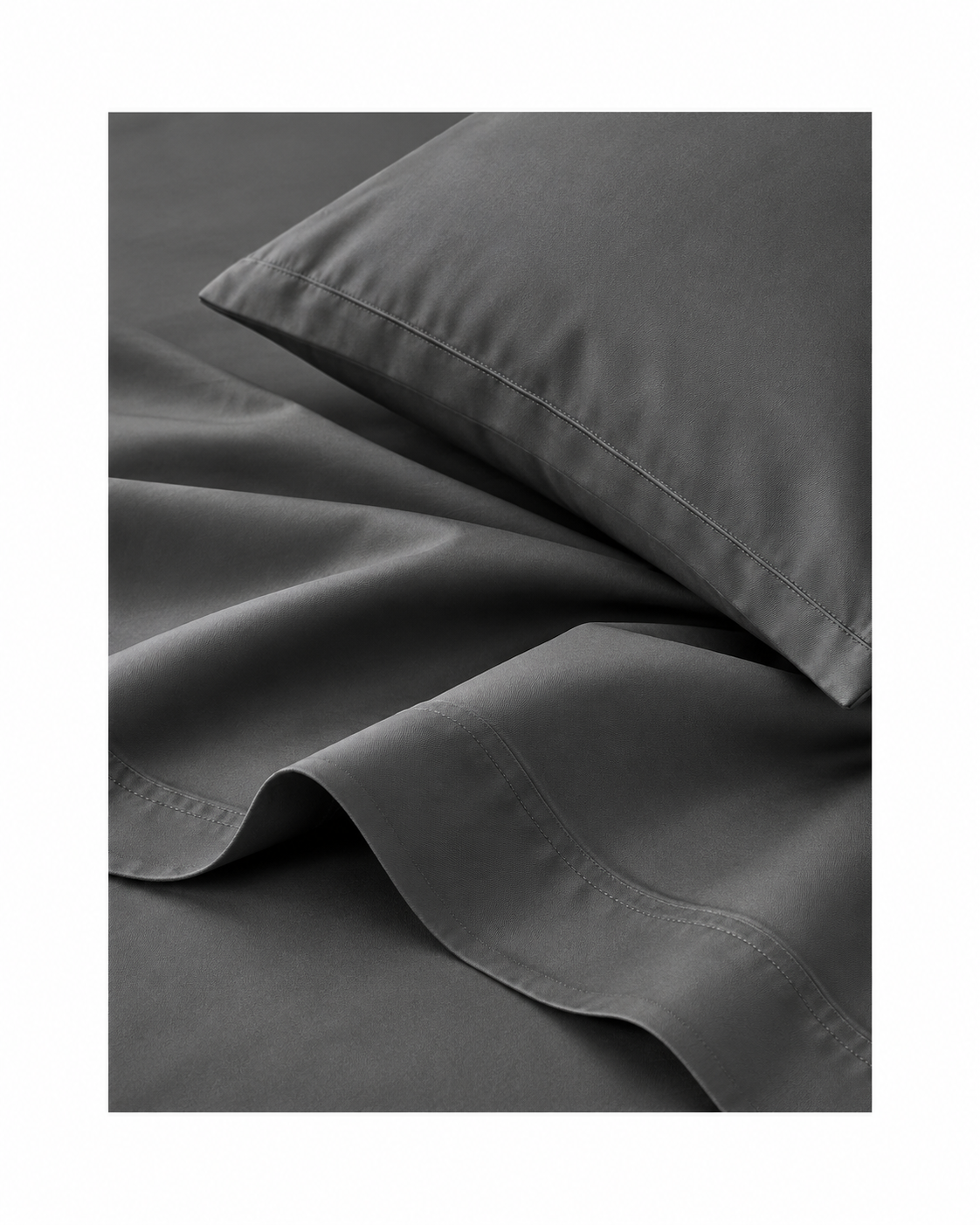 Belisma Ultra Soft Microfibre Sheet Sets Wrinkle Free All Size Charcoal