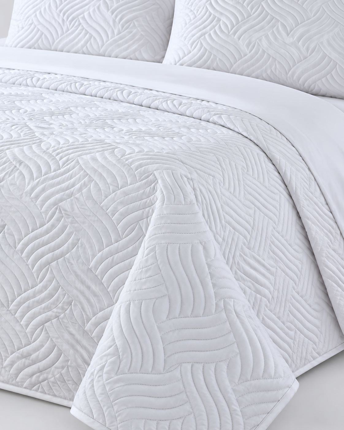 3 piece embossed comforter set king white