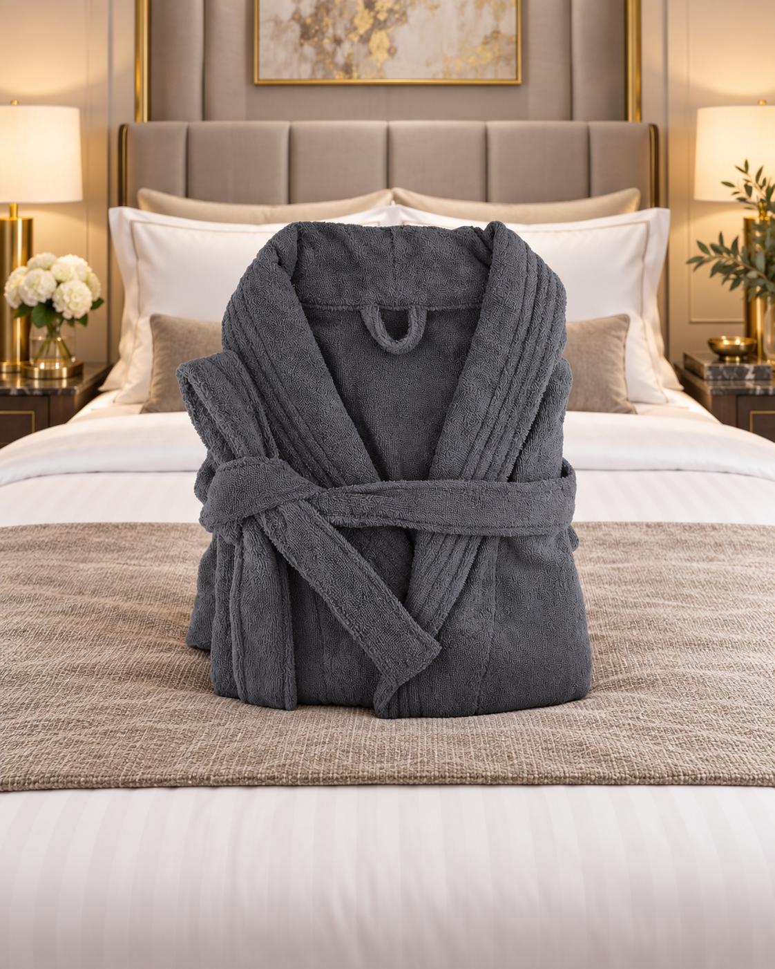 Small/Medium Egyptian Cotton Terry Toweling Bathrobe