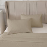 Home Fashion Geometry 3 PCS Soft Premium Bed Embossed Coverlet
