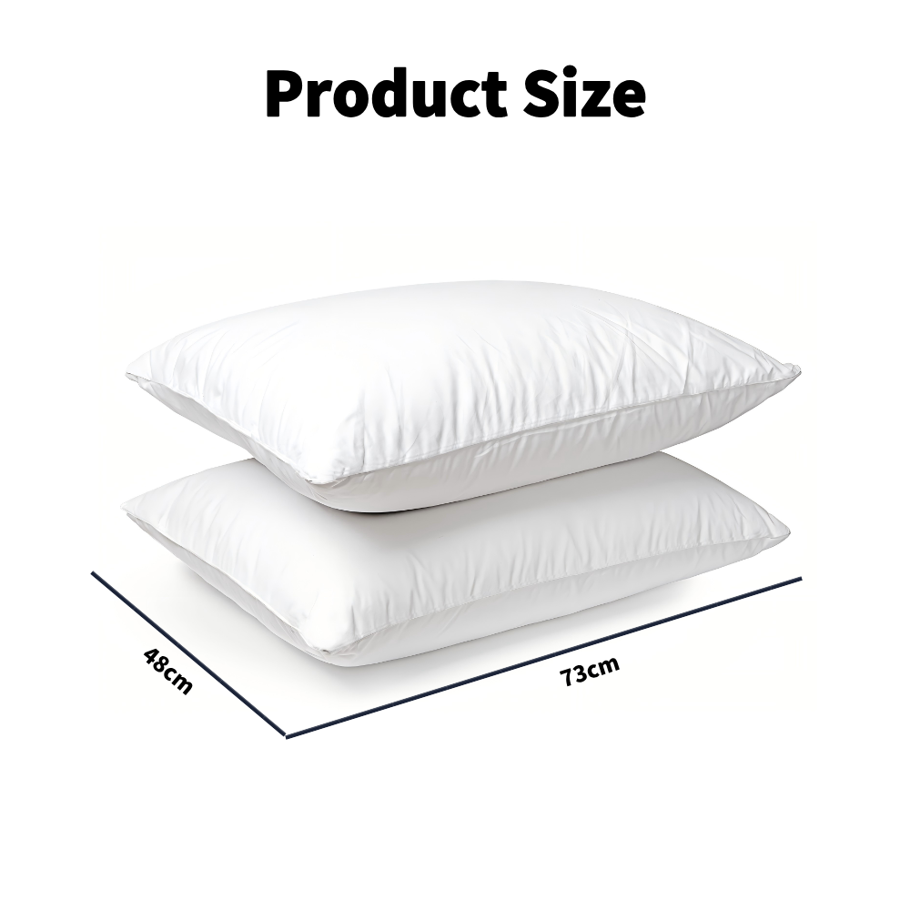Home Fashion  Cotton Cover Firm Standard Pillows