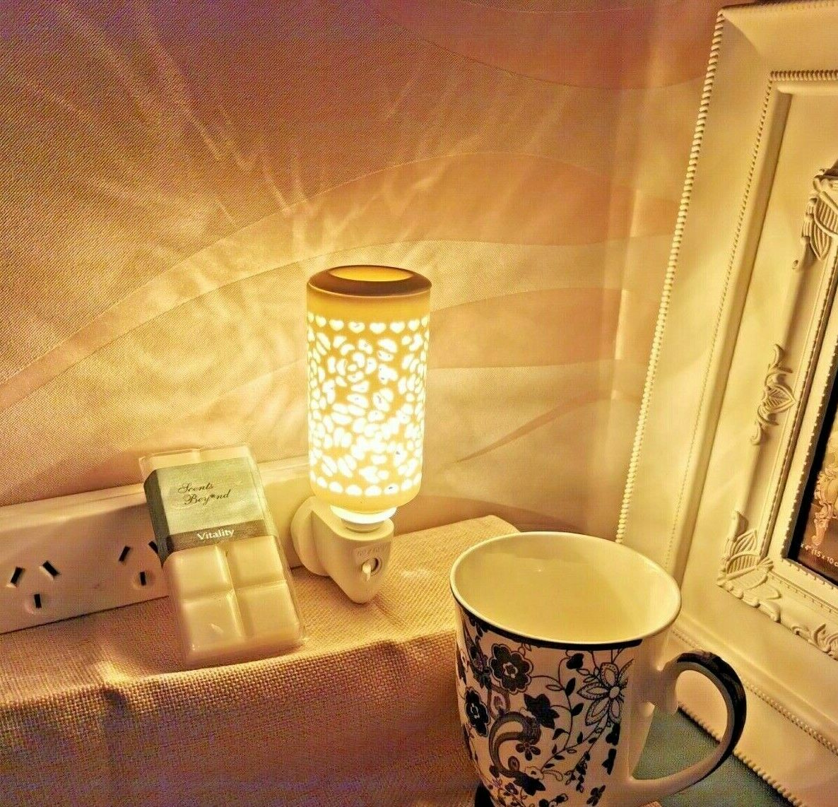 Elect Nightlight Oil Burner -Rose b02540