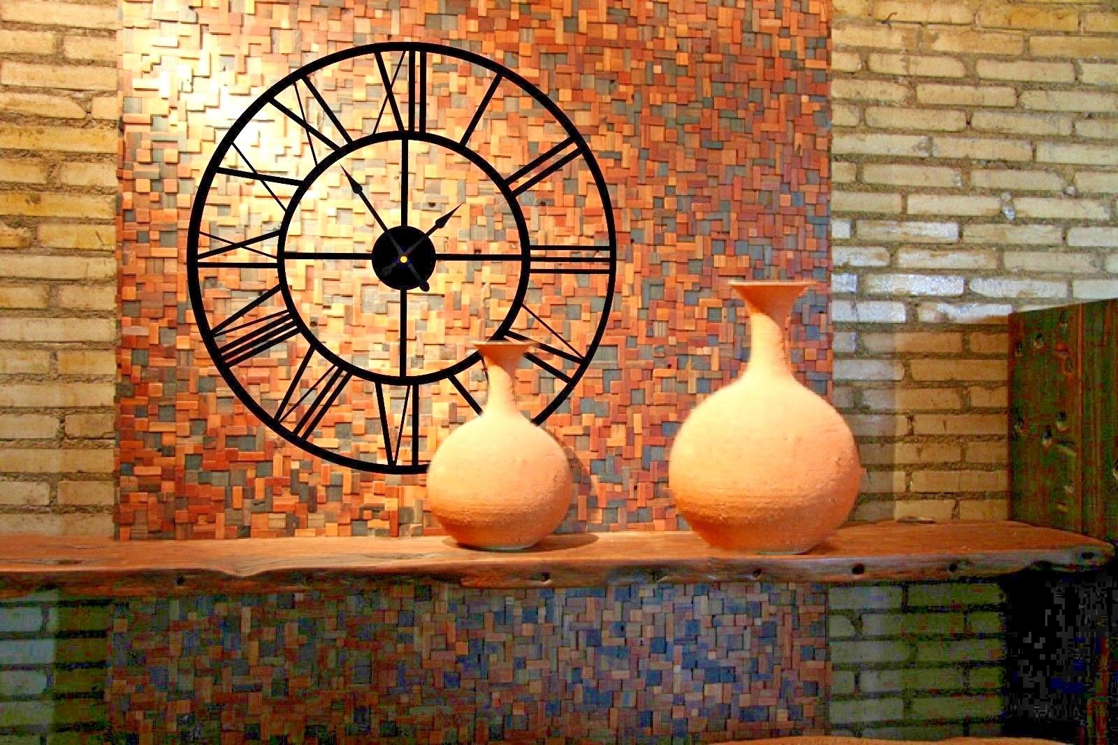 Metal Clock Large Clock Black