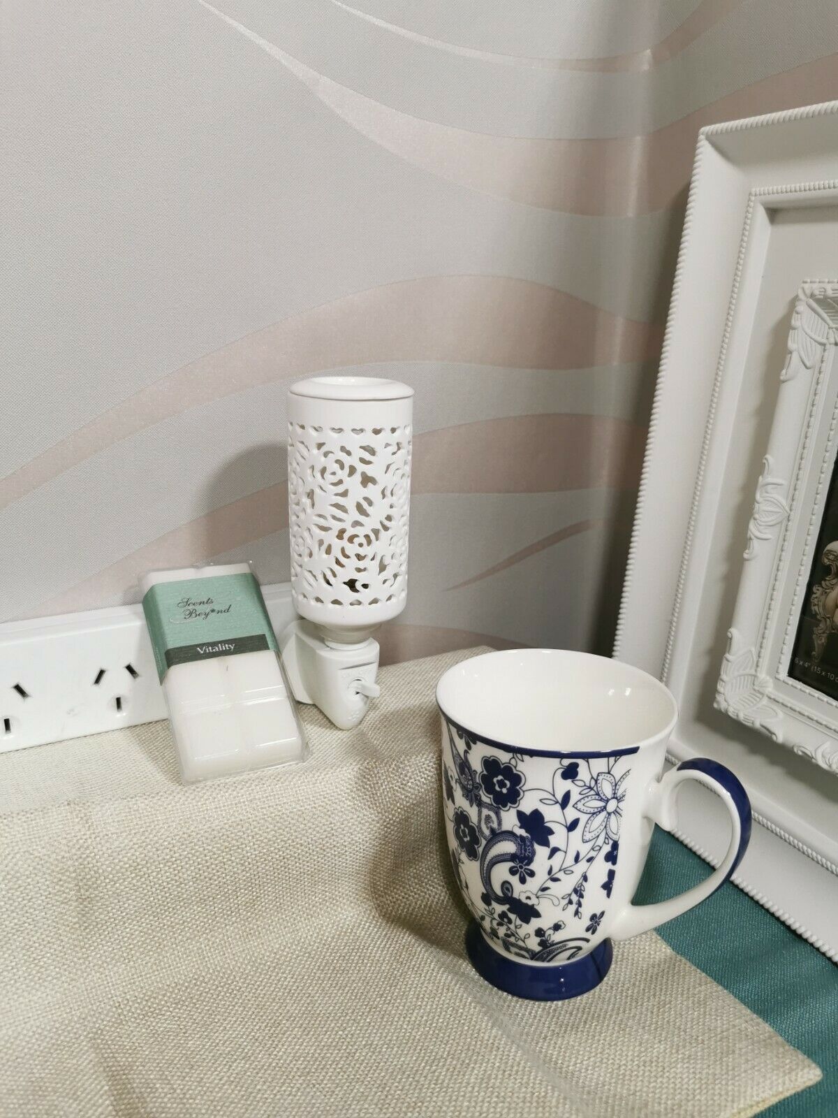 Elect Nightlight Oil Burner -Rose b02540