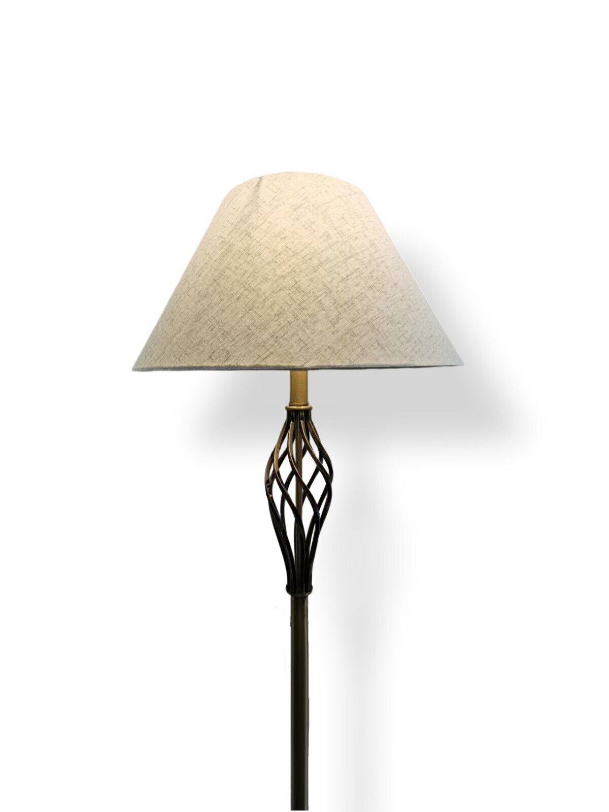 150cm Antique Brass Colour Floor Lamp Antique Brass Stand Reading Lighting Shade HWL2930
