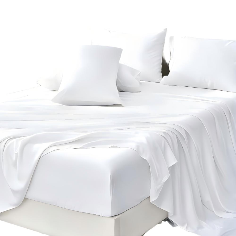 Softouch 100% Natural Premium Bamboo Sheet Sets Pillowcases Flat Fitted Sheet All Size