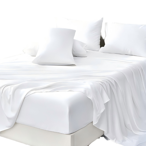 Softouch 100% Natural Premium Bamboo Sheet Sets Pillowcases Flat Fitted Sheet All Size