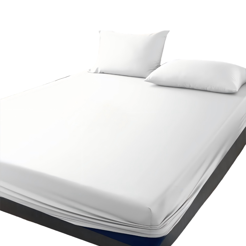 400 Thread Count Bamboo Cotton 1 Fitted Sheet with  Pillowcase(s)