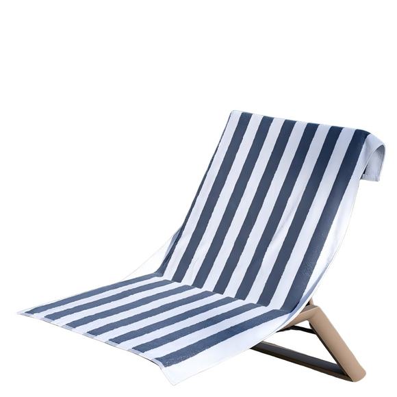 Striped Cotton Soft Highly Absorbent Terry Cloth Beach Towel