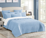 7 Piece Vintage Stone Wash Comforter/Bedspread/Coverlet Set