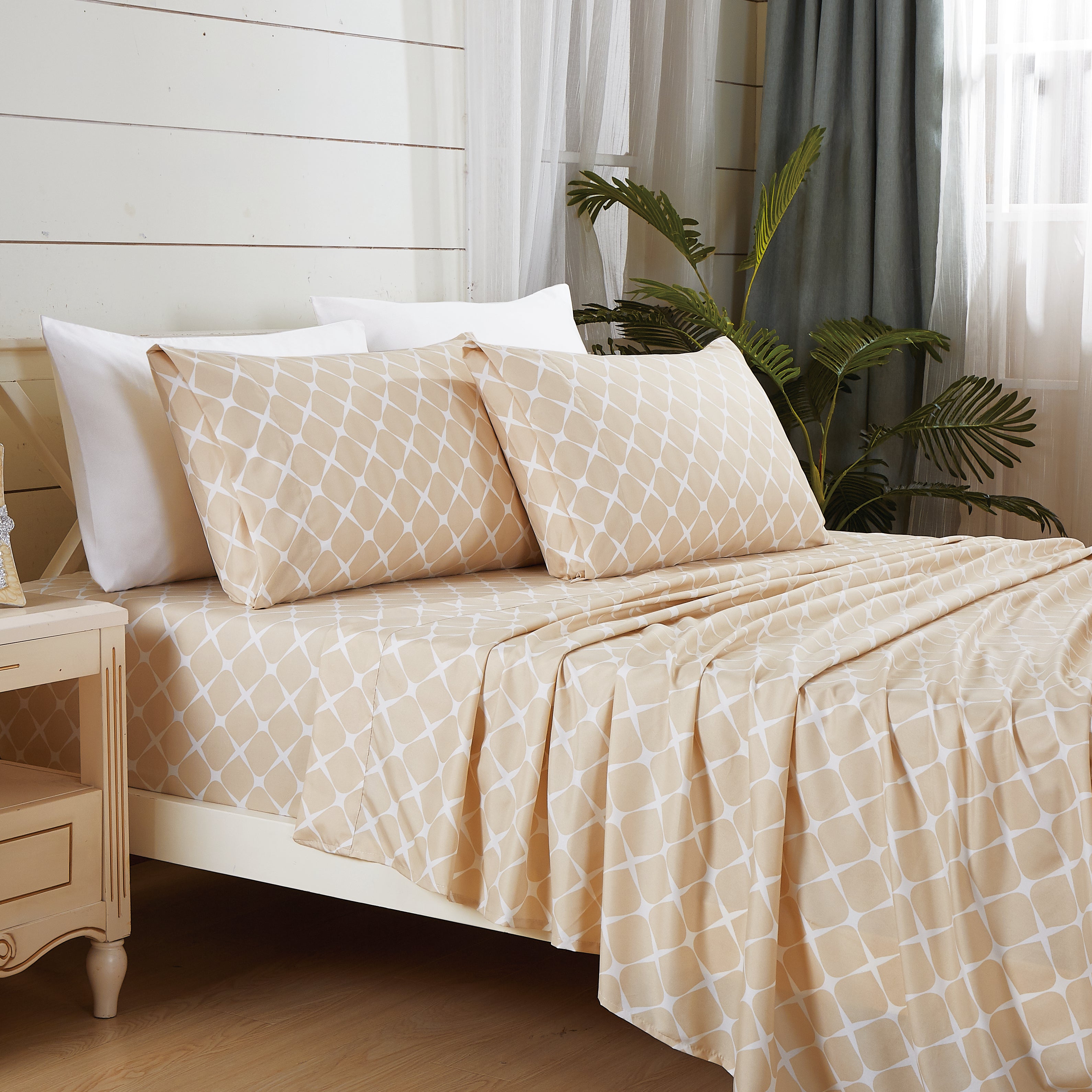 Luxury 1500 Count 4 pc Printed Sheet Sets