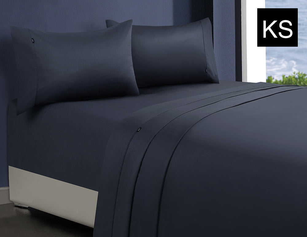 1000TC 100% Premium Egyptian Cotton Sheet Sets Fitted Flat Sheet Pillowcases All Size