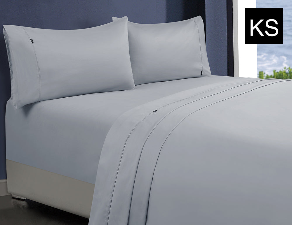 1000TC 100% Premium Egyptian Cotton Sheet Sets Fitted Flat Sheet Pillowcases All Size