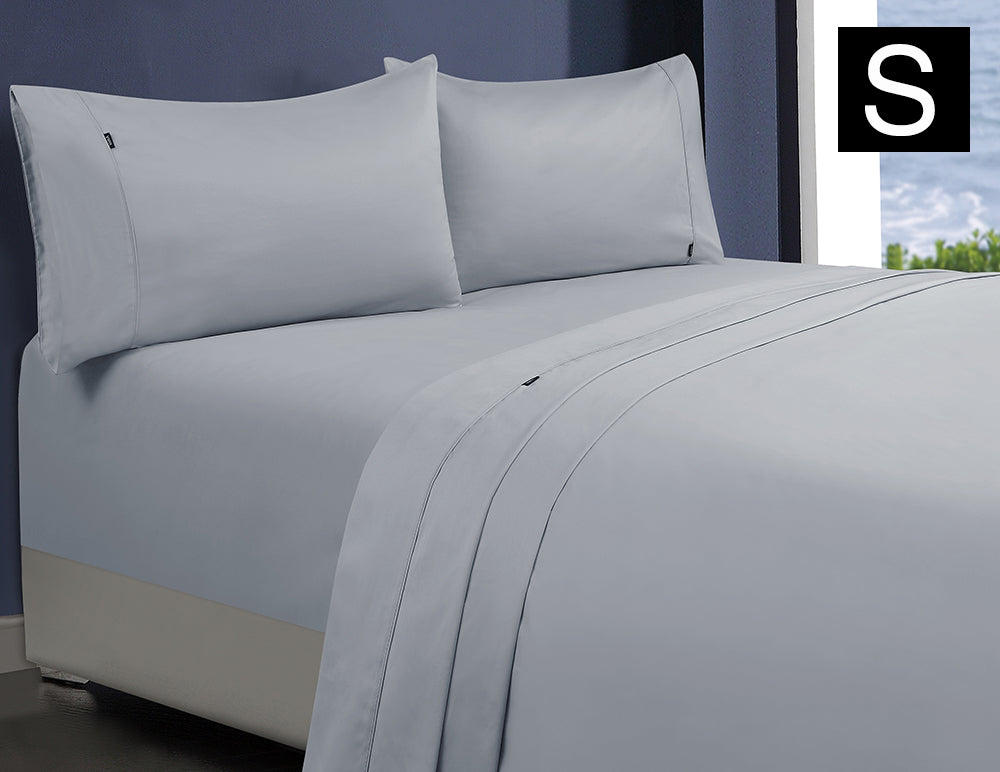 1000TC 100% Premium Egyptian Cotton Sheet Sets Fitted Flat Sheet Pillowcases All Size