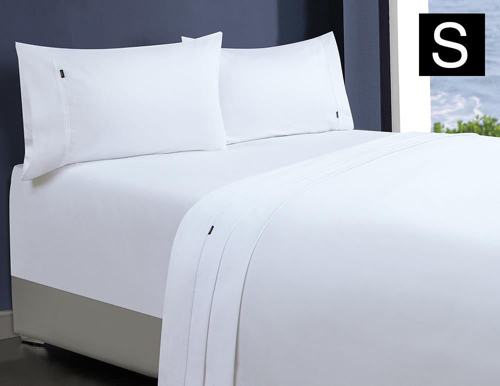 1000TC 100% Premium Egyptian Cotton Sheet Sets Fitted Flat Sheet Pillowcases All Size White