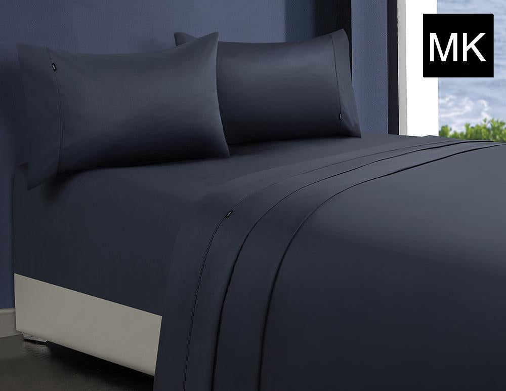 1000TC 100% Premium Egyptian Cotton Sheet Sets Fitted Flat Sheet Pillowcases All Size Charcoal