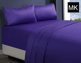 1000TC 100% Premium Egyptian Cotton Sheet Sets Fitted Flat Sheet Pillowcases All Size Violet
