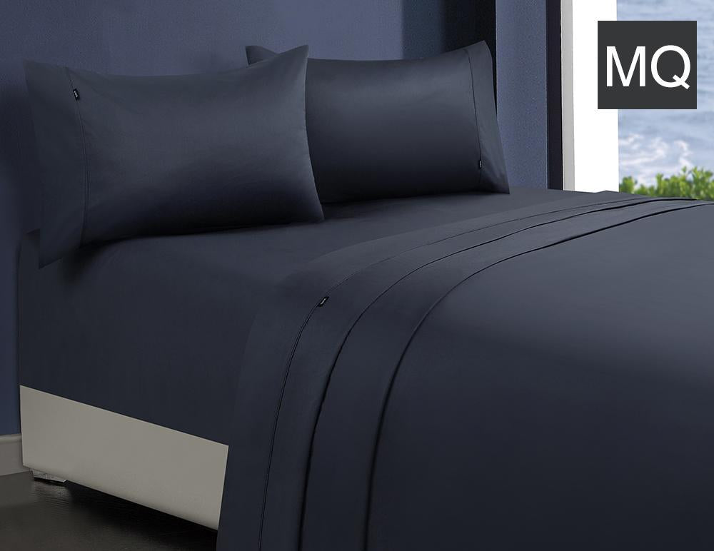 1000TC 100% Premium Egyptian Cotton Sheet Sets Fitted Flat Sheet Pillowcases All Size Charcoal