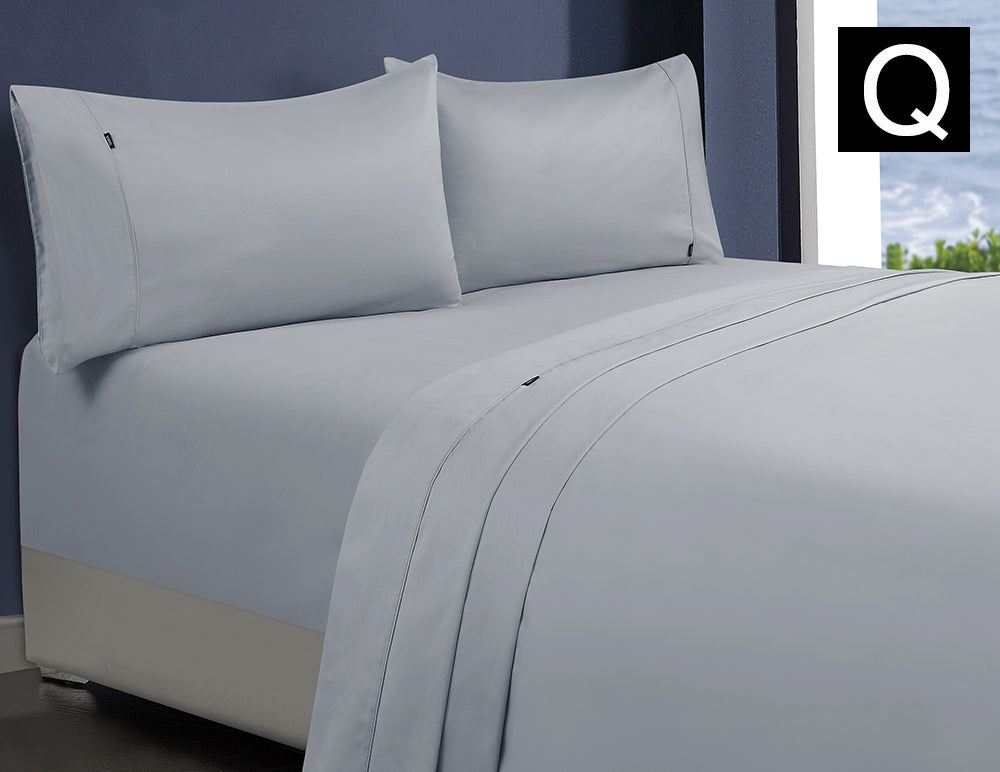 1000TC 100% Premium Egyptian Cotton Sheet Sets Fitted Flat Sheet Pillowcases All Size