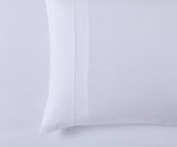 Amor 100% Premium Cotton Flannelette 1 Fitted Sheet and Pillowcases Set White