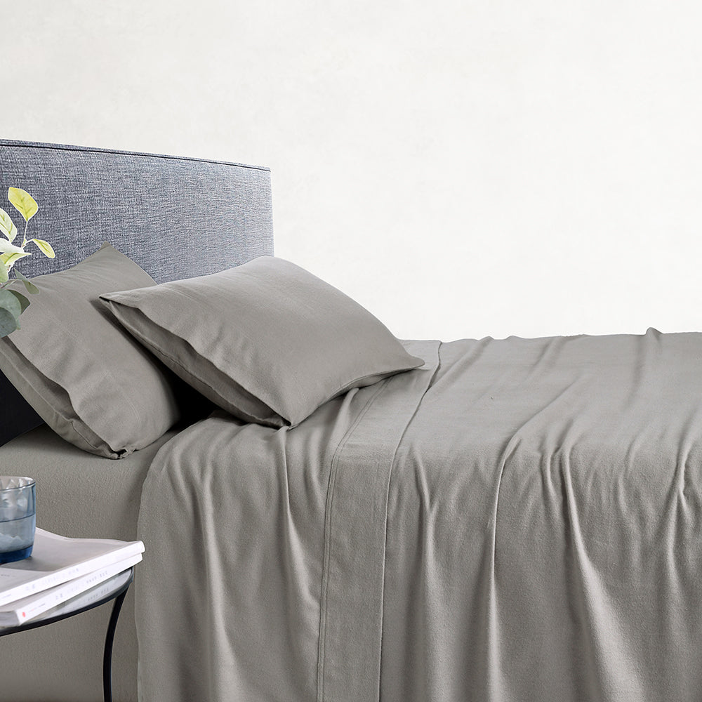 Amor 100% Cotton Thermal Soft Flannelette Sheet Set 170GSM