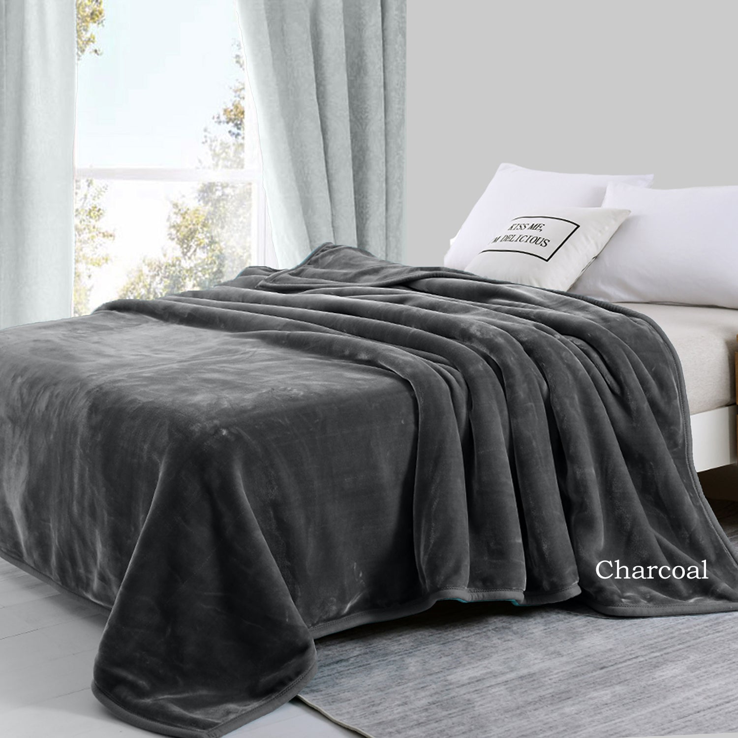 Two-Ply Soft Warm Mink Blanket 750GSM Queen Bed Extra Thick Warm