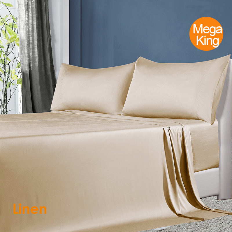 Softouch 100% Natural Premium Bamboo Sheet Sets Pillowcases Flat Fitted Sheet All Size Linen