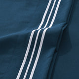 Soft Microfibre Embroidered Stripe Sheet Set