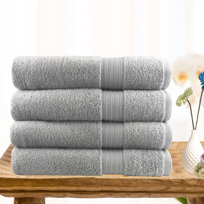 Softouch 4 PCS Ultra Light Quick Dry Premium Cotton Bath Towel 500GSM 4*Bath Towel