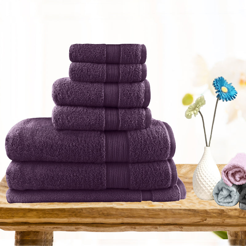 Softouch Light Weight Soft Premium Cotton Bath Towel Set 7/14 PCS