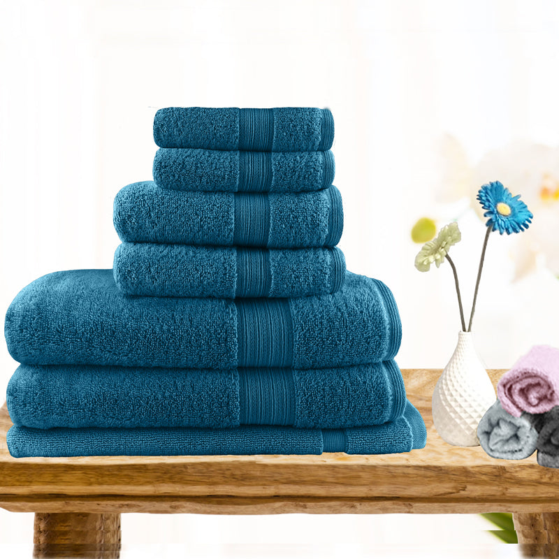 Softouch Light Weight Soft Premium Cotton Bath Towel Set 7/14 PCS